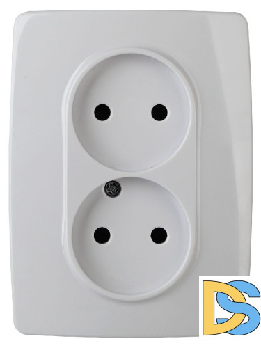 Розетка 2x2P Эра 12-2107-01 Б0031238