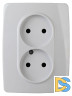 Розетка 2x2P Эра 12-2107-01 Б0031238