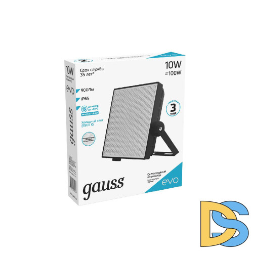 Прожектор светодиодный Gauss Evo 10W 6500К 687511310