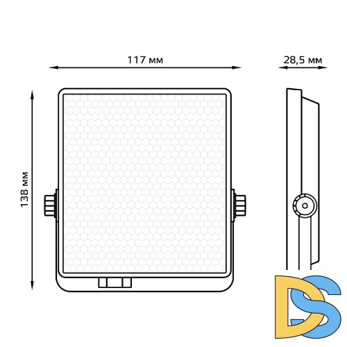 Прожектор светодиодный Gauss Evo 10W 6500К 687511310