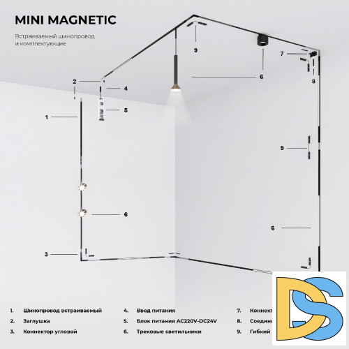 Соединительная планка (2 шт.) Elektrostandard Mini Magnetic 4690389202476 85175/00 a065635