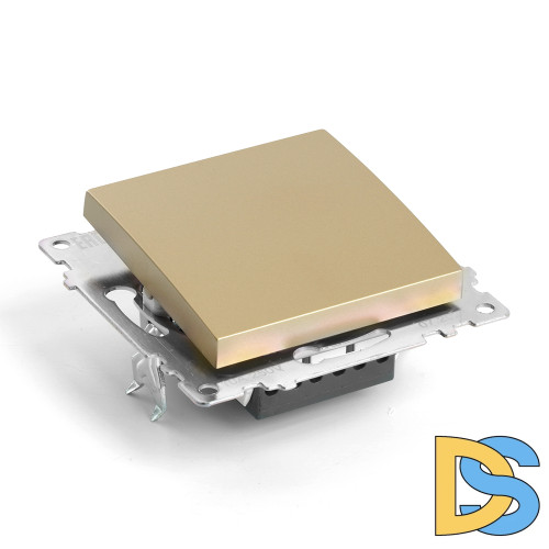 Переключатель перекрестный 1-клавишный Stekker Катрин GLS10-7110-08 49221