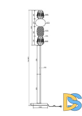 Торшер Maytoni Pattern MOD267FL-L32G3K