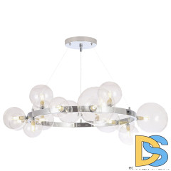 Подвесная люстра Crystal Lux AGATA SP15 V2 CHROME/TRANSPARENTE