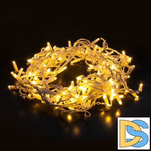 Гирлянда занавес Eurosvet 200-101 теплый белый с эффектом мерцания 2*3м IP65