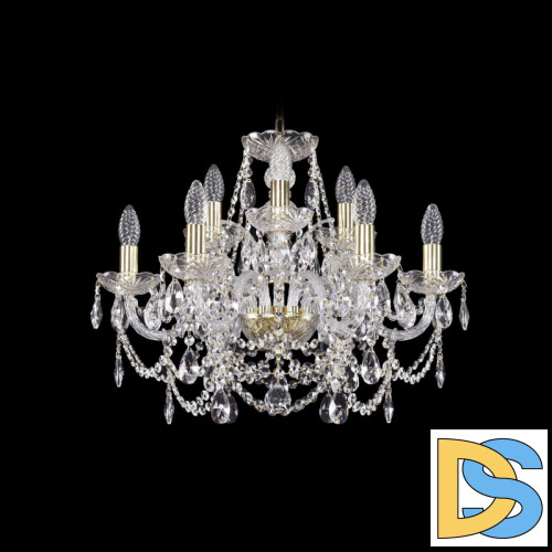 Подвесная люстра Bohemia Ivele Crystal 1411/6+3/195 G