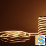 Светодиодный гибкий неон Elektrostandard 220V 9,6W 120Led 2835 IP67 односторонний теплый белый, 50 м 4690389167355