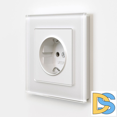 Розетка с заземлением и шторками Werkel 4690389184734 W1171161