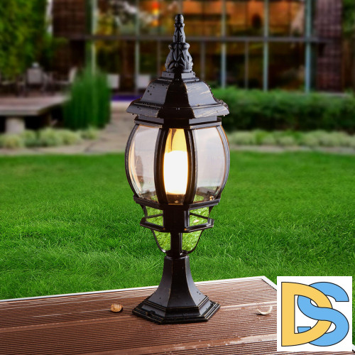 Уличный светильник Elektrostandard 1001S черное золото 4690389076046