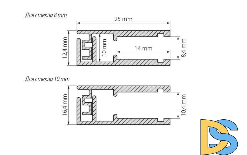Профиль Arlight KLUS-GLASS-810-2000 ANOD 019191