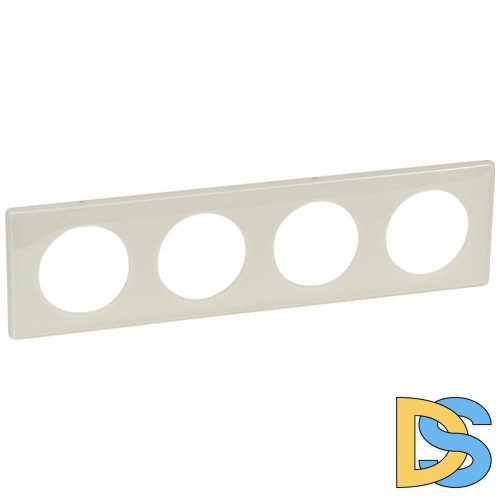 Рамка 4-постовая Legrand Celiane слоновая кость 066624