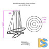 Подвесная светодиодная люстра Aployt Monisia APL.020.03.138