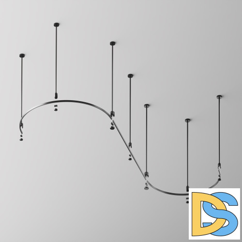 Шинопровод магнитный полукруг Maytoni Flarity TRX154-SR-D800-B