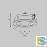 Встраиваемый светильник Maytoni Lens DL105-12W3K-W