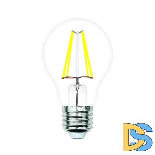 Лампа светодиодная филаментная Volpe E27 6W 4000K прозрачная LED-A60-6W/4000K/E27/CL/SLF UL-00008299