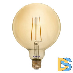 Филаментная светодиодная лампа General GLDEN-G125S-10-230-E27-2700 655310