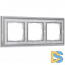 Рамка на 3 поста (хром/белый) W0031431