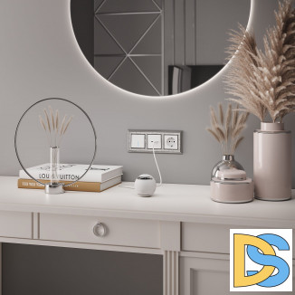 Рамка на 3 поста (хром/белый) W0031431