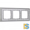Рамка на 3 поста (хром/белый) W0031431