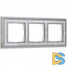 Рамка на 3 поста (хром/белый) W0031431