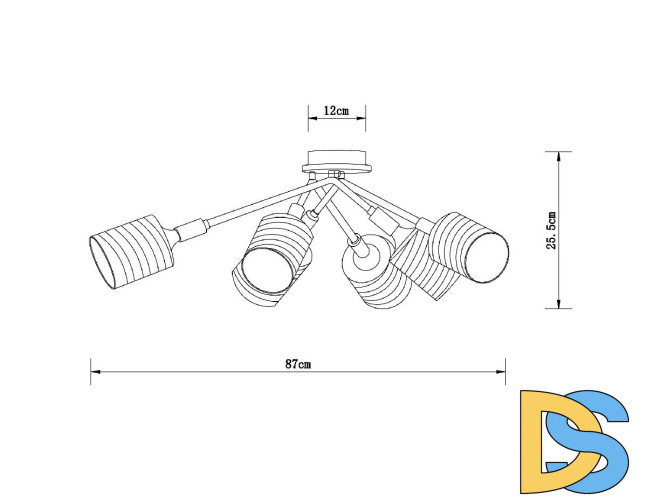 Потолочная люстра Arte Lamp Maria A4536PL-6AB