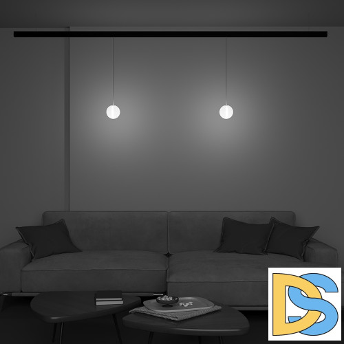 Трековый магнитный светильник Maytoni Luna TR039-4-5WTW-DD-B