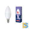 Лампа светодиодная (UL-00003802) Volpe E14 9W 6500K матовая LED-C37-9W/DW/E14/FR/NR