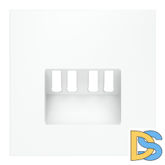 Накладка для розетки акустической 4-местной , S70 (белый матовый)