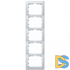 Рамка 5 постов вертикальная Legrand Galea Life - алюминий