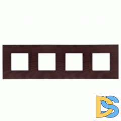 Рамка 4 поста (8 модулей) ABB Zenit Венге