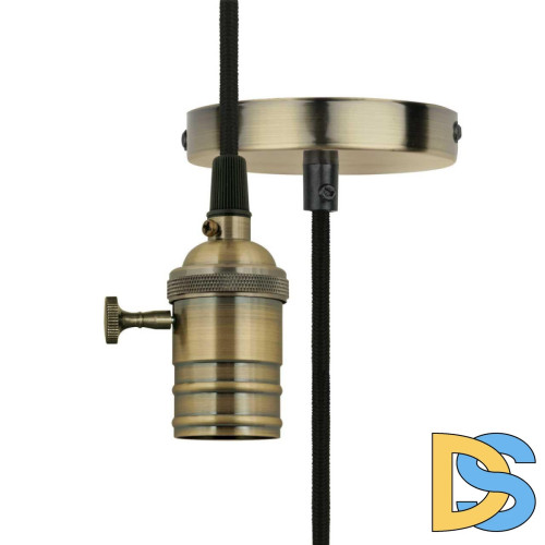 Подвесной светильник (UL-00004500) Uniel DLC-V-S24K/E27 TS/1M/BL Bronze