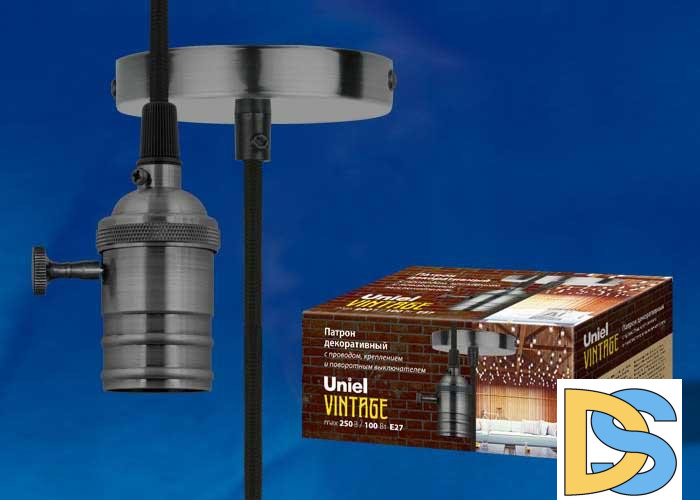 Подвесной светильник (UL-00004500) Uniel DLC-V-S24K/E27 TS/1M/BL Bronze