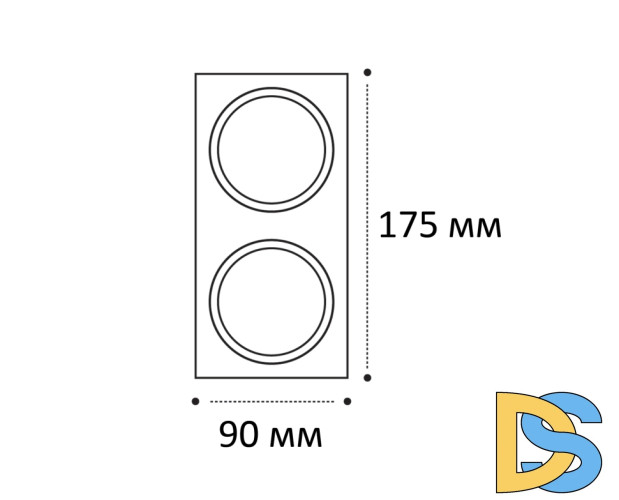 Двойная рамка Italline IT08-8038 white