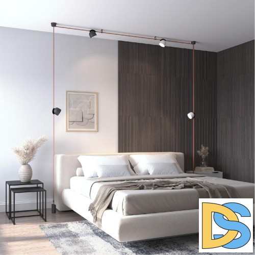 Трековый однофазный светильник Denkirs Belty Spot DK5543-BK