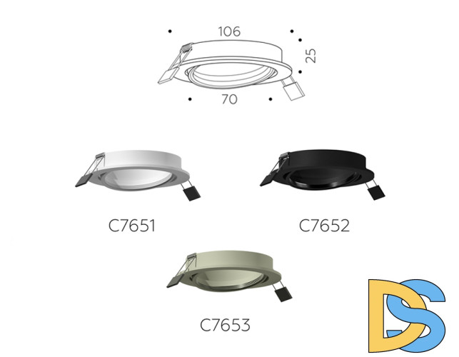 Корпус светильника Ambrella Light DIY Spot C7652