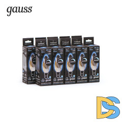 Лампа светодиодная диммируемая Gauss филаментная E14 5W 4100К прозрачная 103801205-D