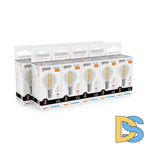 Лампа светодиодная Gauss Filament Elementary E14 10W 2700K 52110