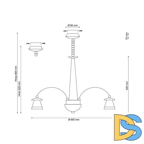 Подвесная люстра Lucia Tucci Natura 158.8