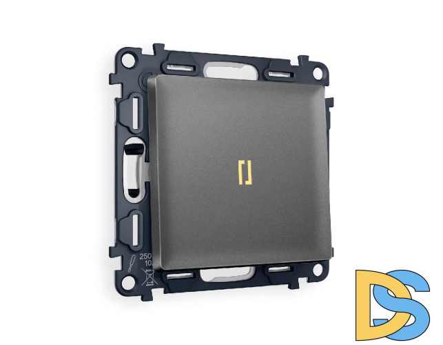 Комплект механизма 1-кл выключателя с подсветкой Ambrella Volt Alfa MA652010