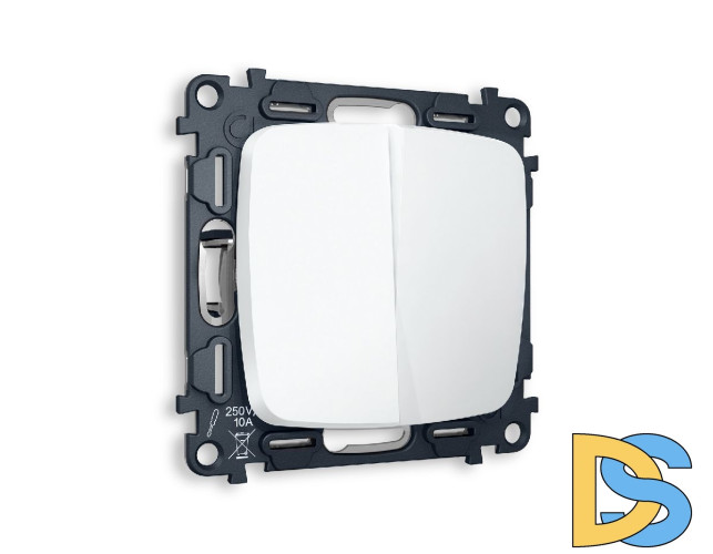 Комплект механизма 2-кл проходного выключателя Ambrella Volt Omega MO123020