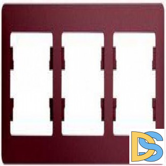 Рамка 3-ая (тройная), Баклажановый, серия Glossa, Schneider Electric