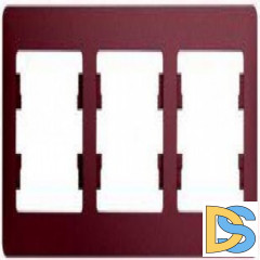 Рамка 3-ая (тройная), Баклажановый, серия Glossa, Schneider Electric