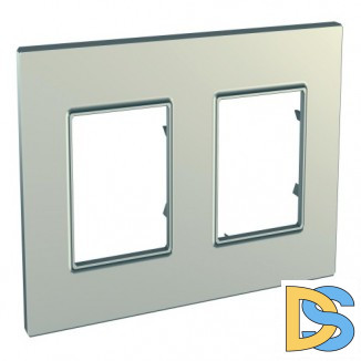 Рамка 2-ая (двойная), Титан, серия Unica, Schneider Electric