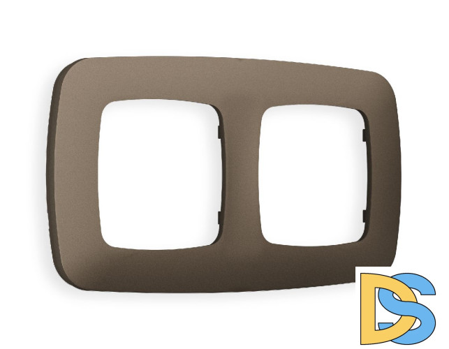 Рамка двухместная Ambrella Volt Ecta OF140632