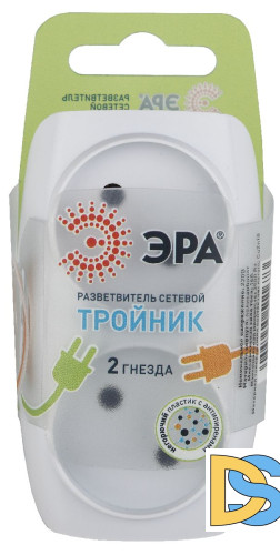 Разветвитель электрический Эра SP-2-W C0045520