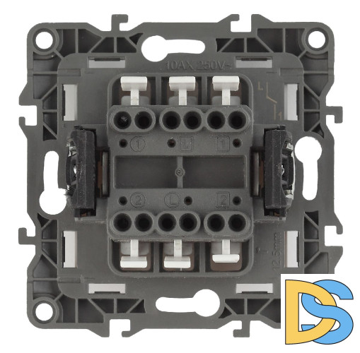 Выключатель двойной Эра 12-1104-03 Б0014647