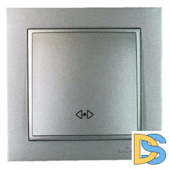 Выключатель одноклавишный перекресный Mono Electric Despina 10A 250В антрацит 102-242425-112