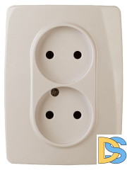 Розетка 2x2P Эра 12-2107-02 Б0031239