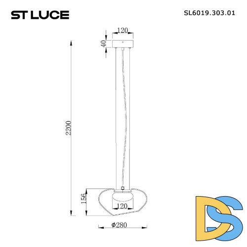 Подвесной светильник ST Luce Foray SL6019.303.01