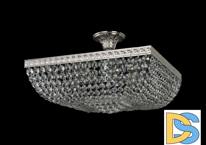 Люстра на штанге Bohemia Ivele Crystal 19282/45IV Ni
